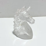 5 Pieces High Quality Clear Quartz Unicorn Carving - Wholesale Crystals