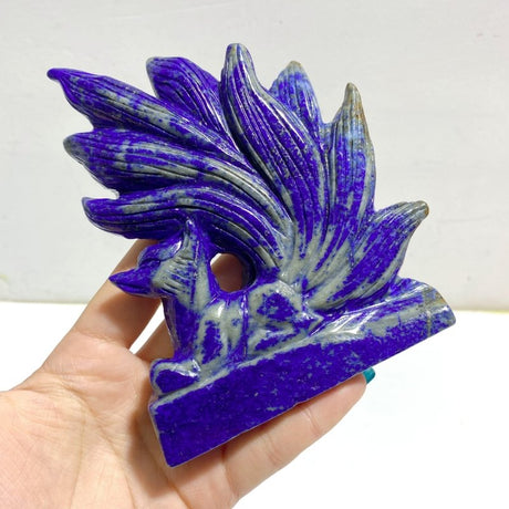 5 Pieces Lapis Lazuli Nine - tailed Fox Carving - Wholesale Crystals