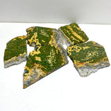 5 Pieces Large 8th Vein Ocean Jasper Slabs - Wholesale Crystals