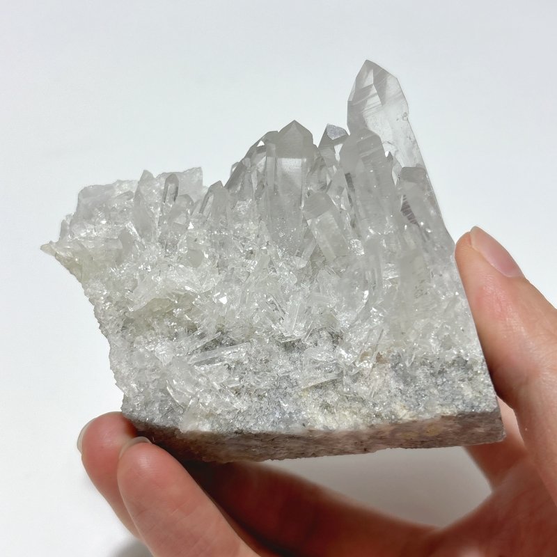 5 Pieces Large Clear Quartz Cluster Groot Carving - Wholesale Crystals