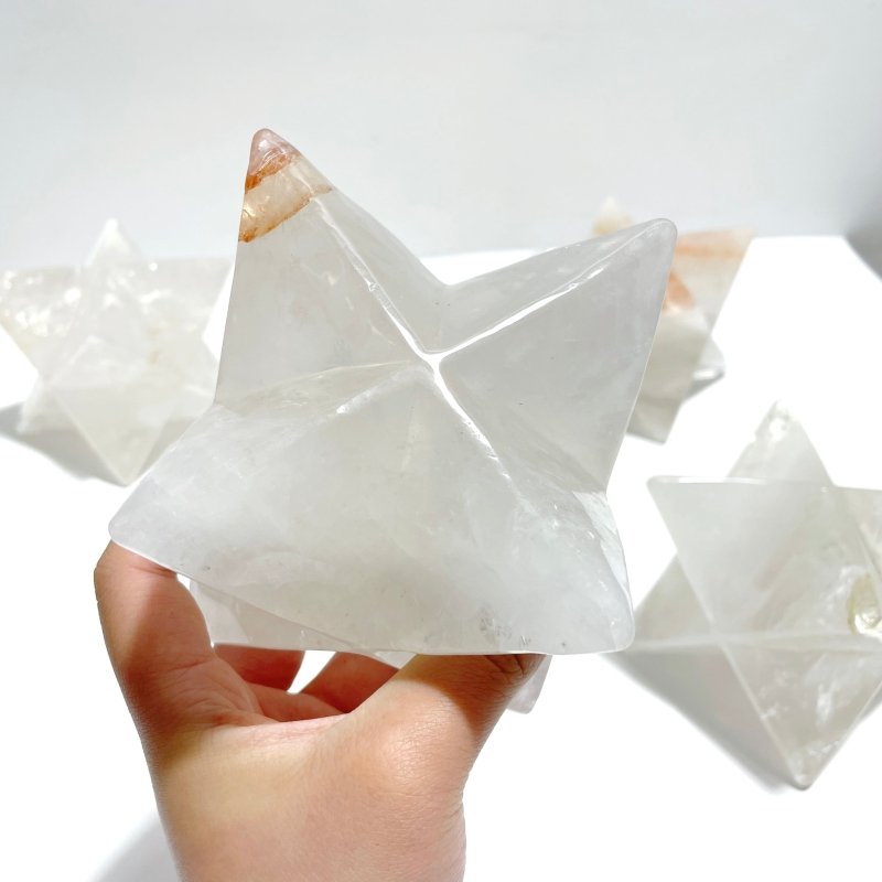 5 Pieces Large Clear Quartz Merkaba - Wholesale Crystals