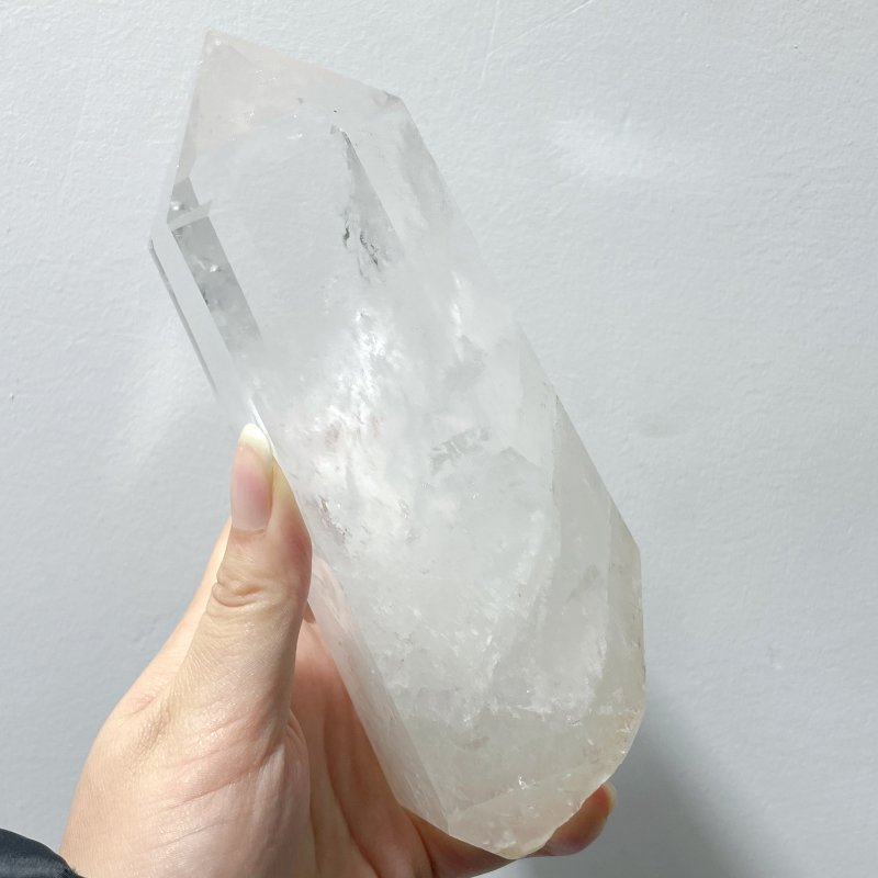 5 Pieces Large Clear Quartz Tower Raw Bottom - Wholesale Crystals