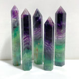 5 Pieces Large Fluorite Crystal Point -Wholesale Crystals