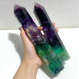 5 Pieces Large Fluorite Crystal Point -Wholesale Crystals