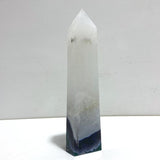 5 Pieces Large Green Moss Agate Point - Wholesale Crystals