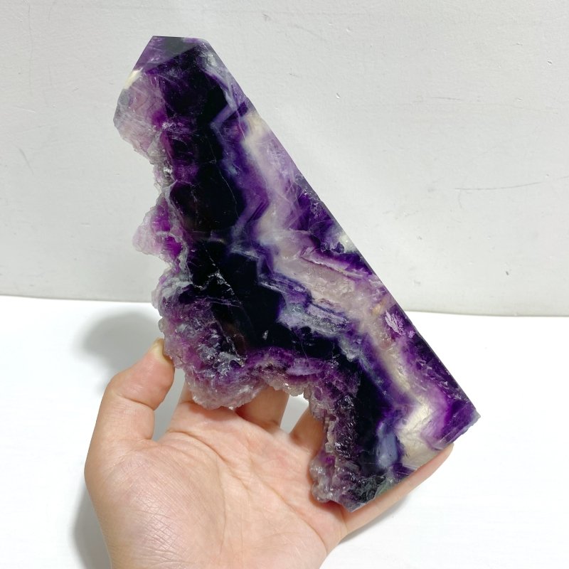 5 Pieces Rainbow Fluorite Raw Side Tower - Wholesale Crystals