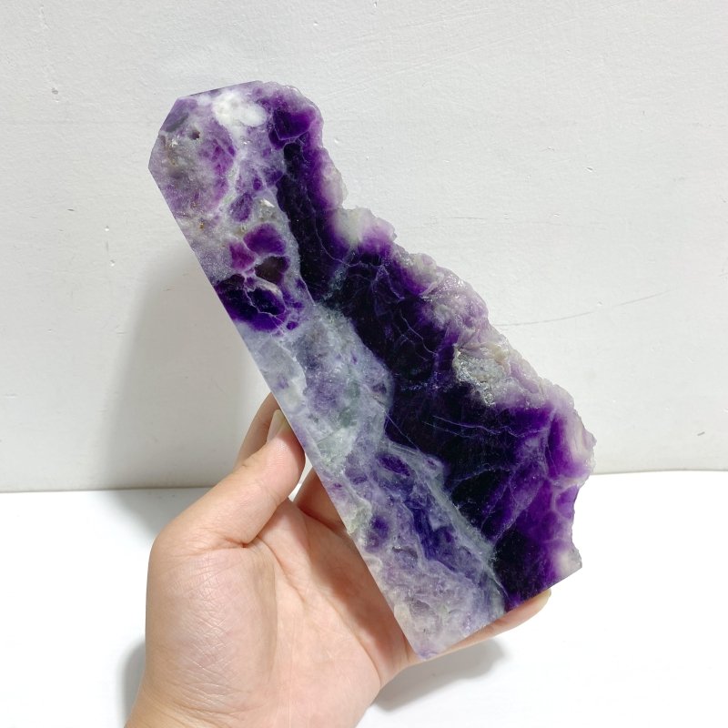 5 Pieces Rainbow Fluorite Raw Side Tower - Wholesale Crystals