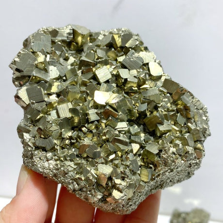 5 Pieces Raw Pyrite Mixed Calcite Specimen Mineral - Wholesale Crystals