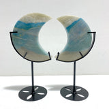 5 Pieces Trolleite Stone Moon With Stand - Wholesale Crystals