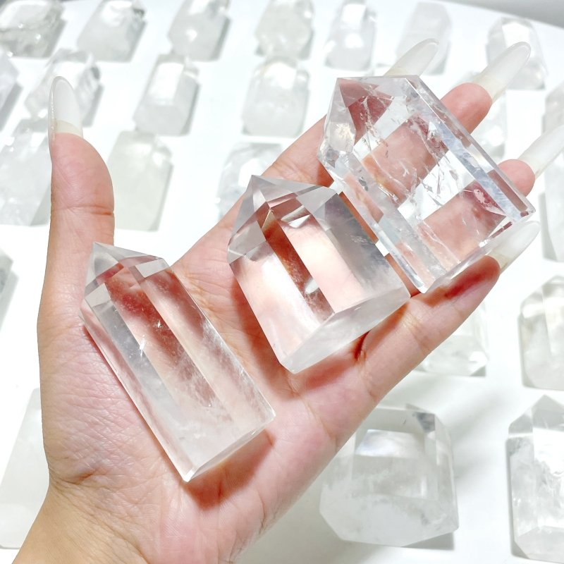 51 Pieces Fat Clear Quartz Tower - Wholesale Crystals