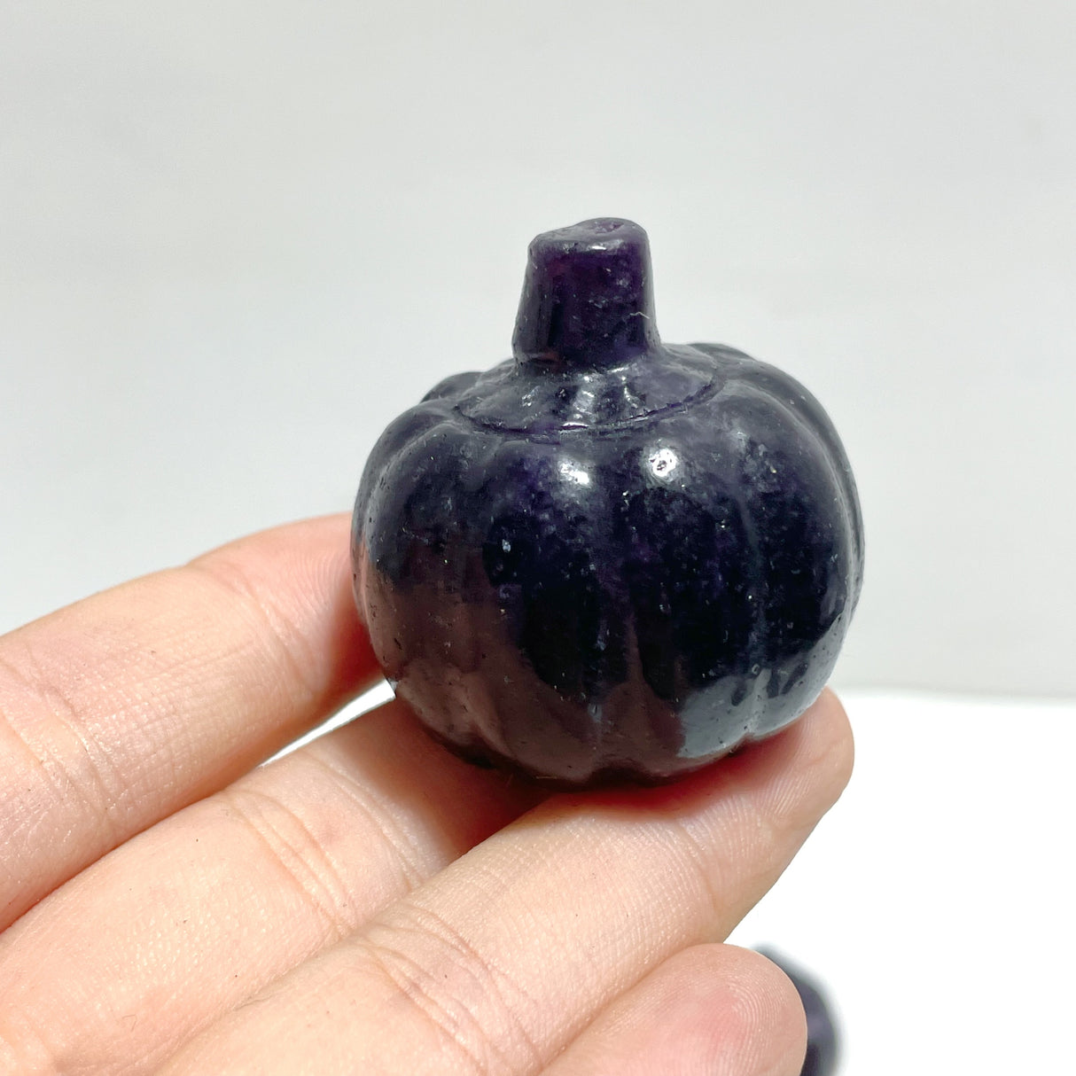 Deep Purple Lepidolite Pumpkin Carving Wholesale