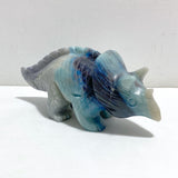 2 Pieces Trolleite Triceratops Three-horned Dinosaur Carving