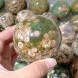 56 Pieces Rainforest Jasper Spheres (Sea Freight Only) -Wholesale Crystals