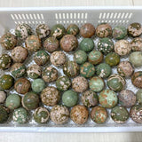 56 Pieces Rainforest Jasper Spheres (Sea Freight Only) -Wholesale Crystals