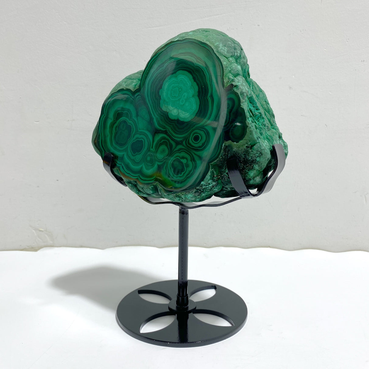 Unique Malachite Specimen With Stand