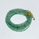 3MM Multi-Faceted Crystal Flash Bead Bracelets Necklace Wholesale Labradorite Sunstone Aquamarine