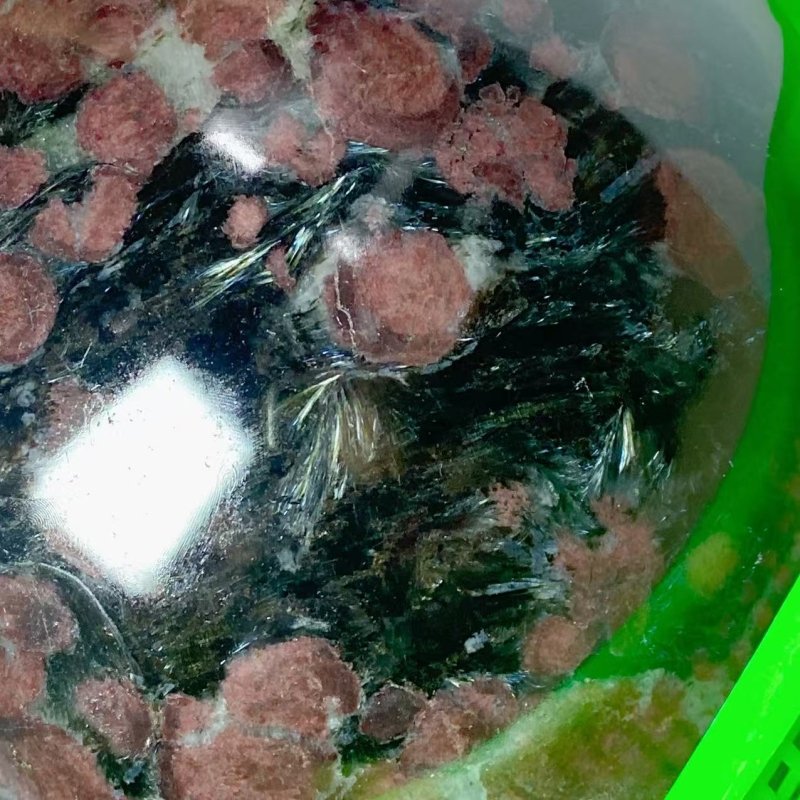 58.8KG Large Garnet Mixed Astrophyllite Sphere (Sea Freight Only) -Wholesale Crystals