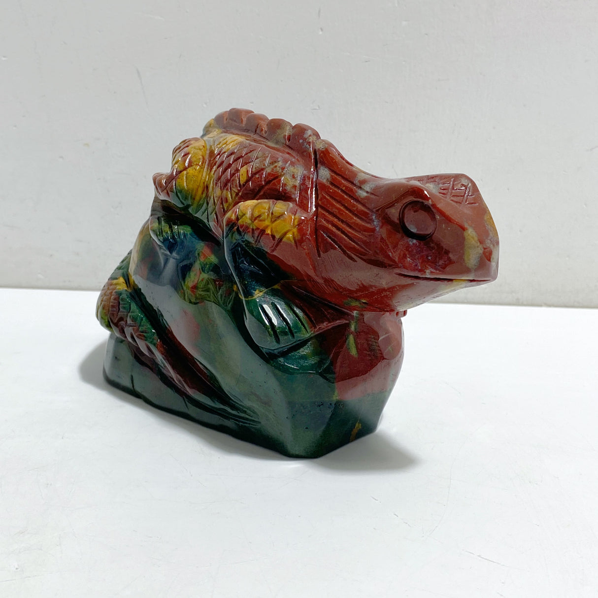 Large Ocean Jasper Lizard Carving #2