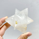 8 Pieces Large Clear Quartz Merkaba Carving