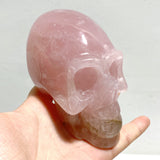 6 Pieces Rose Quartz Skull Carving