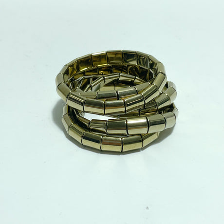 Electroplating Hematite Bracelets Bamboo Shape Wholesale