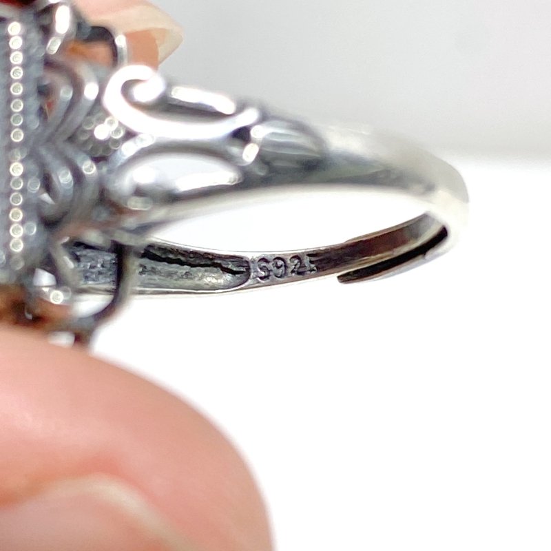 6 Pieces Ametrine Sugar Cube 925 Silver Ring - Wholesale Crystals