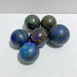6 Pieces Azurite Mixed Malachite Spheres 2 -Wholesale Crystals