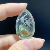 6 Pieces Fish Garden Quartz Inner Scene Carving -Wholesale Crystals
