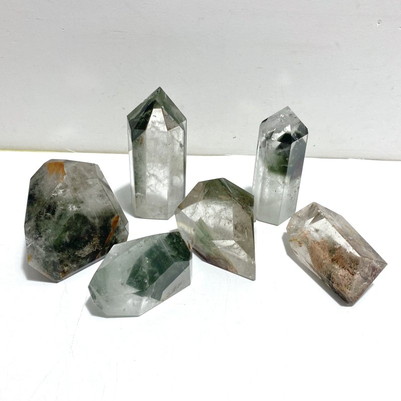 6 Pieces Garden Quartz Free Form 1 - Wholesale Crystals