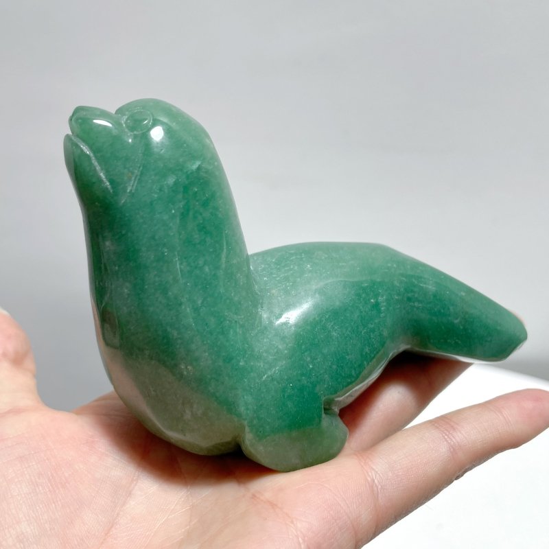 6 Pieces Green Aventurine Sea Animals Carving - Wholesale Crystals