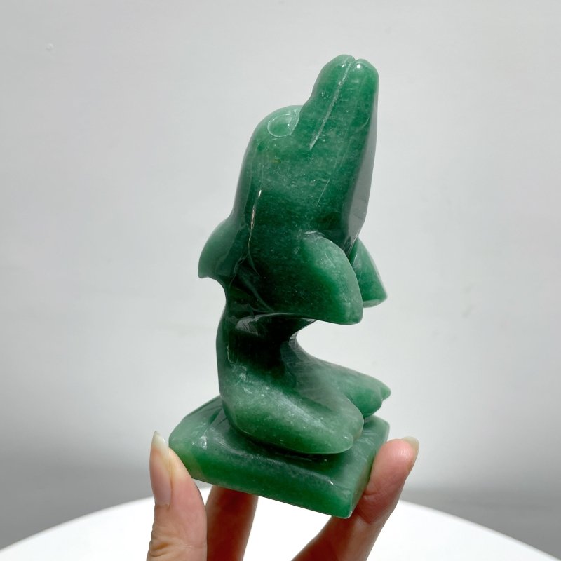 6 Pieces Green Aventurine Sea Animals Carving - Wholesale Crystals