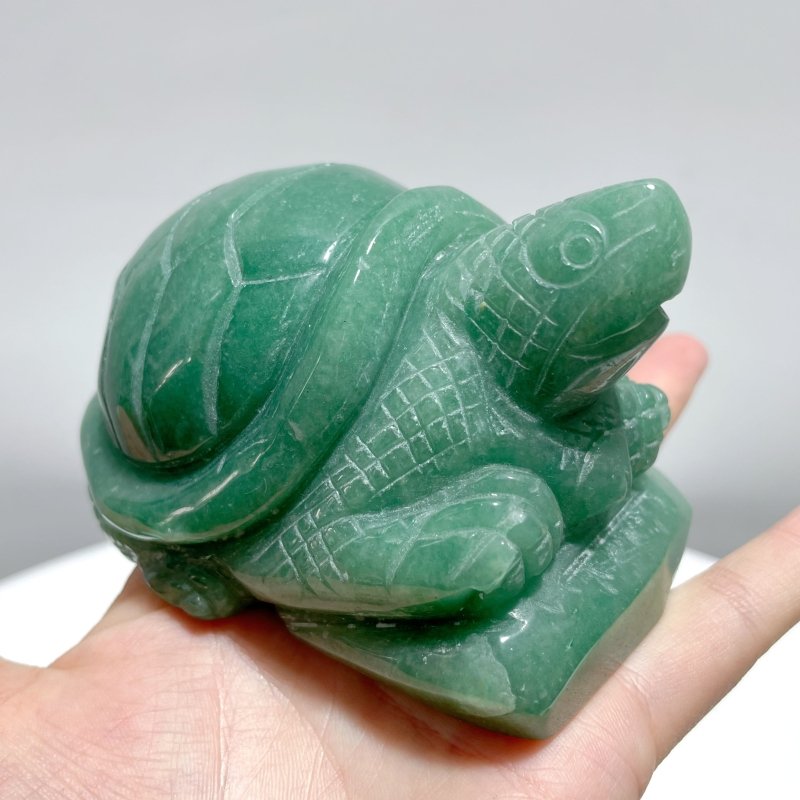 6 Pieces Green Aventurine Sea Animals Carving - Wholesale Crystals