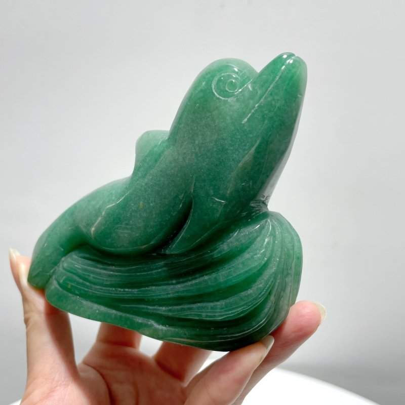 6 Pieces Green Aventurine Sea Animals Carving - Wholesale Crystals