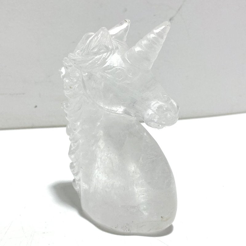 6 Pieces High Quality Clear Quartz Unicorn Carving - Wholesale Crystals