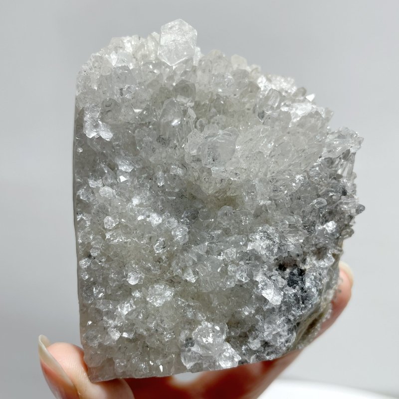 6 Pieces Large Clear Quartz Cluster Groot Carving - Wholesale Crystals