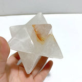 6 Pieces Large Fire Quartz Merkaba - Wholesale Crystals