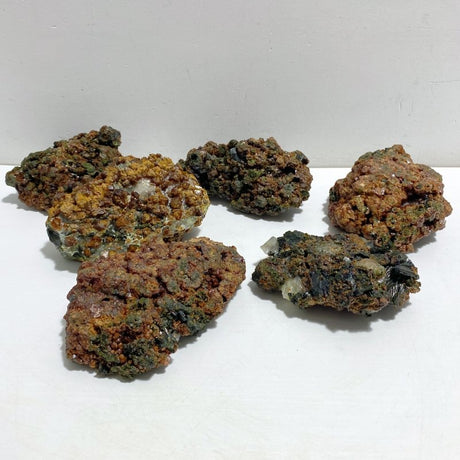 6 Pieces Large Garnet Specimen Raw Stone -Wholesale Crystals
