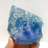 6 Pieces Large Raw Blue Fluorite Mixed Calcite Specimen - Wholesale Crystals