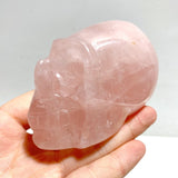 6 Pieces Rose Quartz Skull Carving - Wholesale Crystals