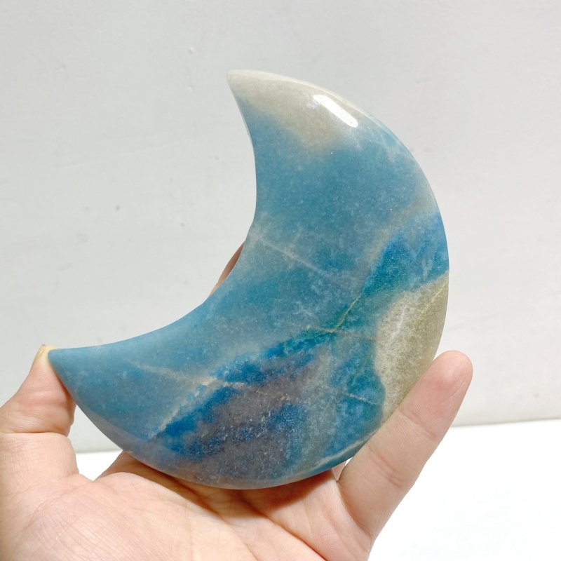 6 Pieces Trolleite Stone Moon With Stand -Wholesale Crystals