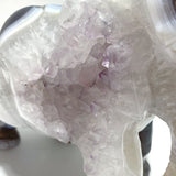 Beautiful Geode Agate Druzy Elephant Animal Carving #A02