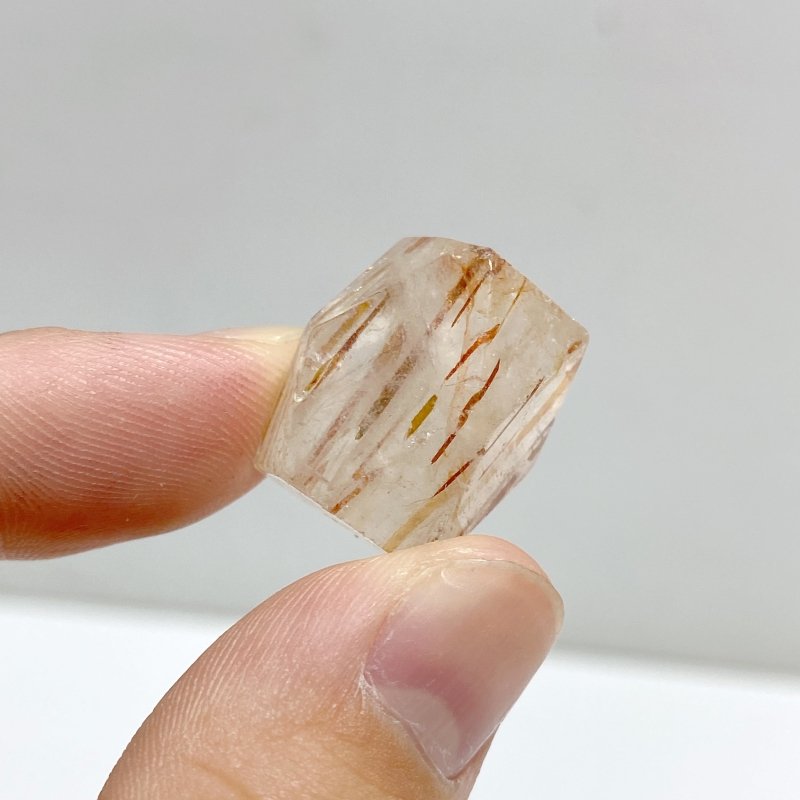 63 Pieces Mini Red Rutile Quartz Free Form Accessories For Jewelry Making DIY Pendant -Wholesale Crystals