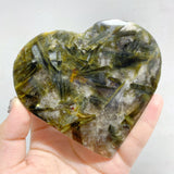 13 Pieces Green Mica Mixed Quartz Heart