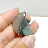 4 Types Moon Face Stone Clear Quartz Green Aventurine Carving Wholesale
