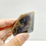 65 Pieces Black Rainbow Sun Stone With Hematite Free Form - Wholesale Crystals