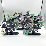 Mixed Materials Butterfly Wing Carving With Butterfly Fairy Stand Wholesale