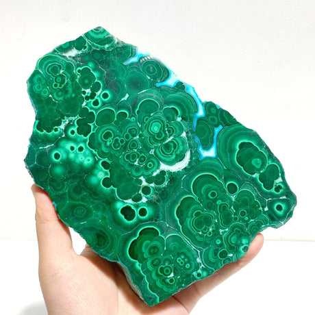 2 Pieces High Quality Beautiful Chrysocolla Mixed Malachite Slab Specimen #3