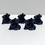 Obsidian Green Jade Cuddle Cat Carving Wholesale