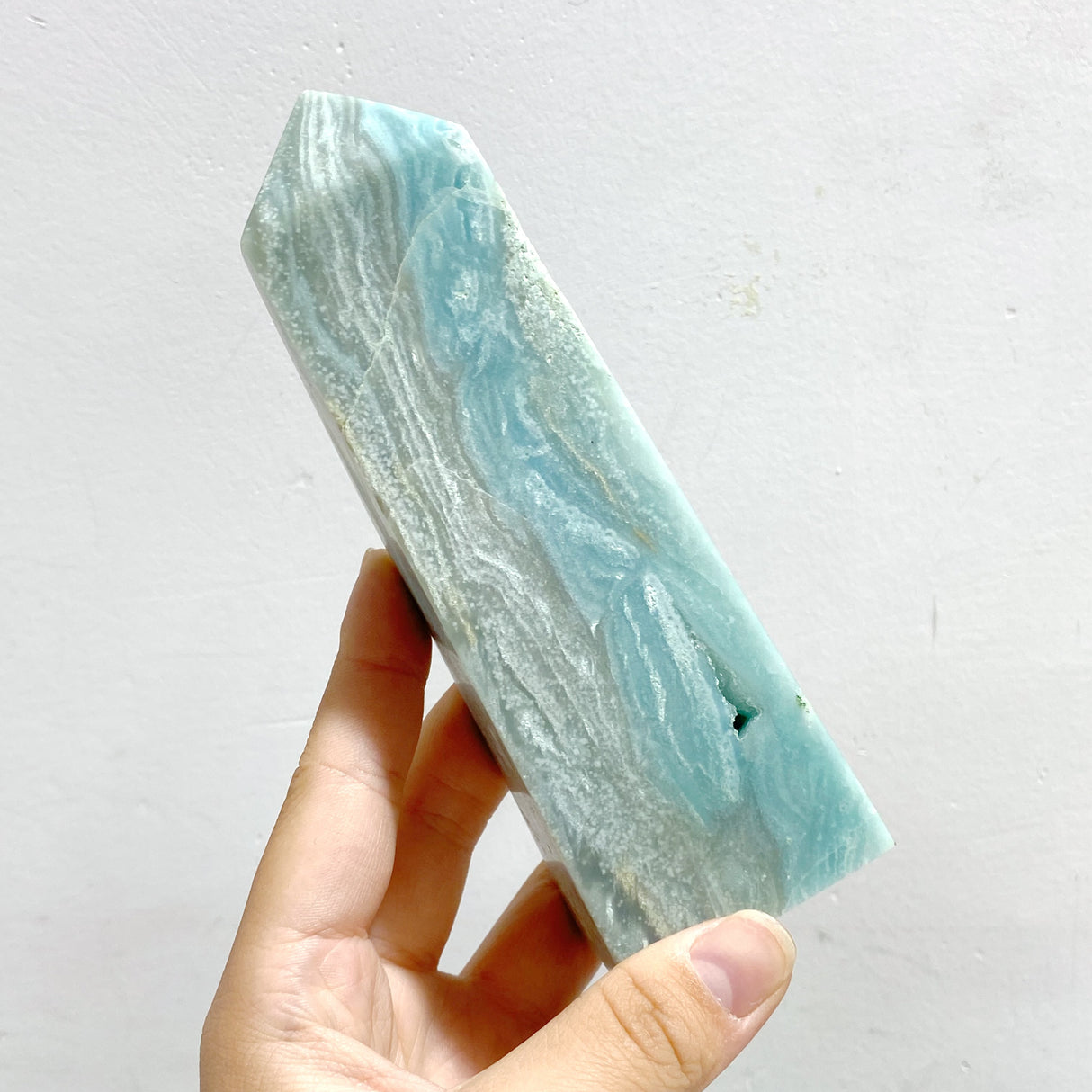 11 Pieces Caribbean Calcite Four-Sided Points