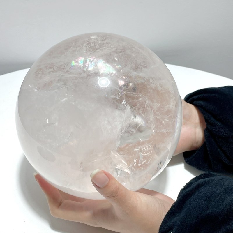 6.8in Large Clear Quartz Sphere - Wholesale Crystals